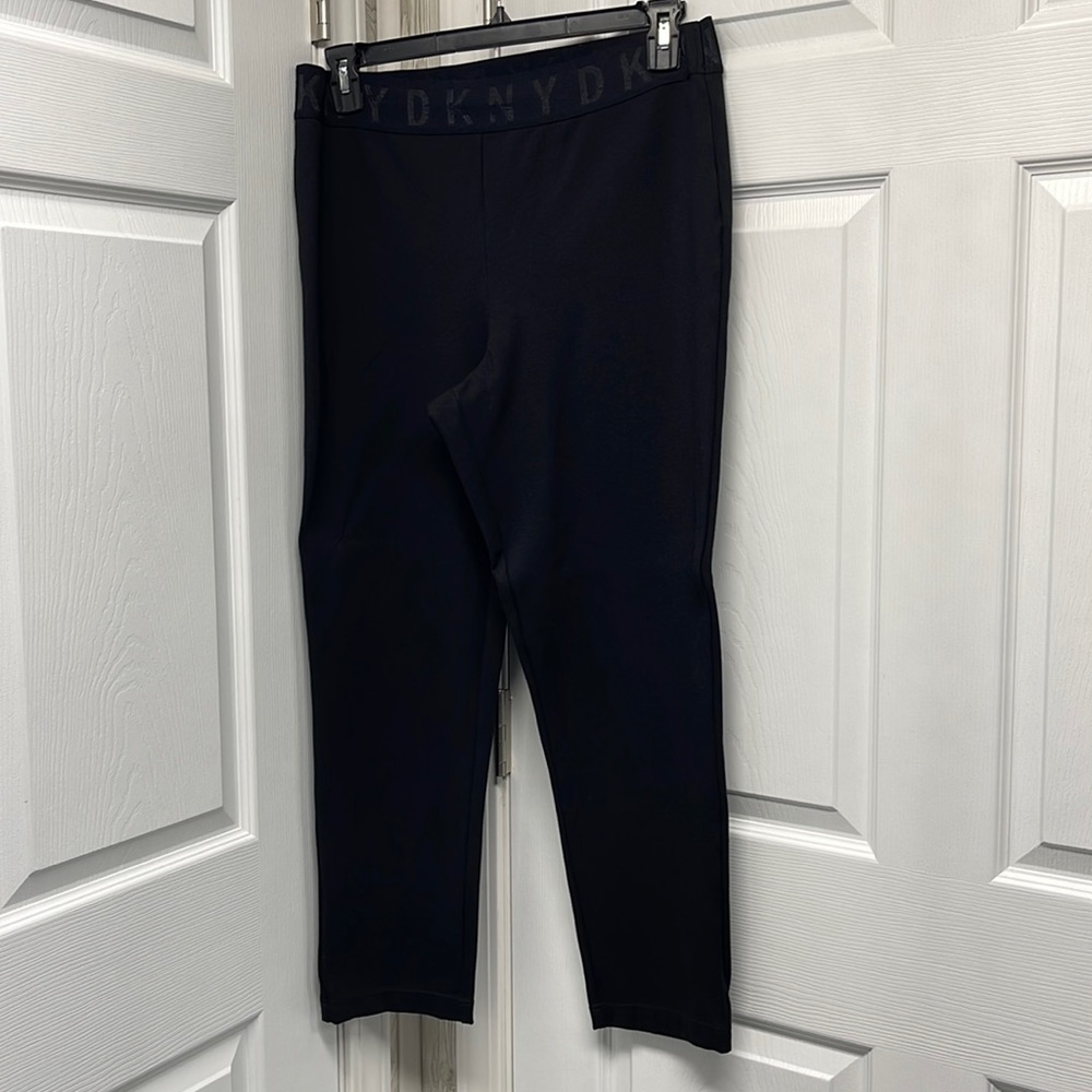 DKNY Logo Waistband Athletic Yoga Pants XL
